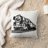 機関車シルエット クッション (ブランケット)