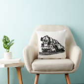 機関車シルエット クッション (椅子)