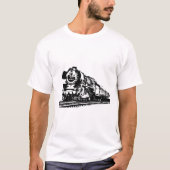 機関車シルエット Tシャツ (正面)