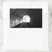 機関車トンネル 長方形シール (バッグ)