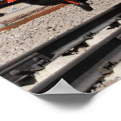 機関車ロシアの、レトロ蒸気機関車Ov-8... ポスター (角)