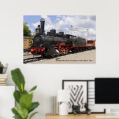 機関車ロシアの、レトロ蒸気機関車Ov-8... ポスター (ホームオフィス)