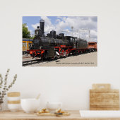 機関車ロシアの、レトロ蒸気機関車Ov-8... ポスター (キッチン)