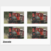 機関車写真 長方形シール (シート)