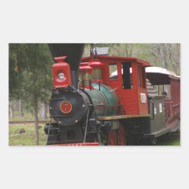 機関車写真 長方形シール