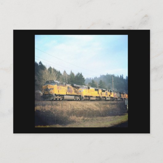 機関車列車はがき ポストカード (正面)