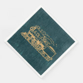 機関車列車アンティークヴィンテージアートレトロスタイル (コーナー)