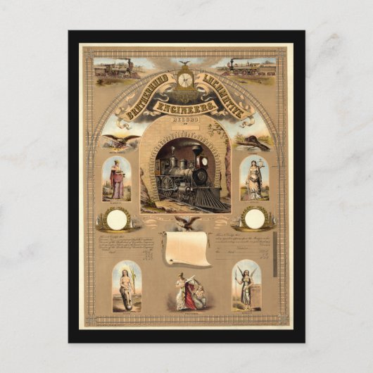 機関車士同族会 ポストカード (正面)