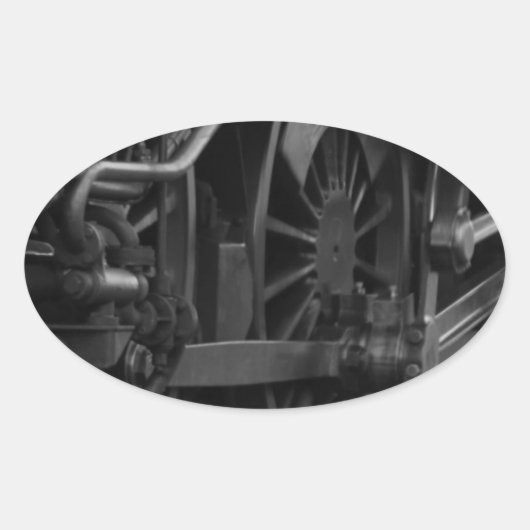 機関車整備士学校 楕円形シール (正面)