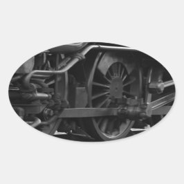 機関車整備士学校 楕円形シール