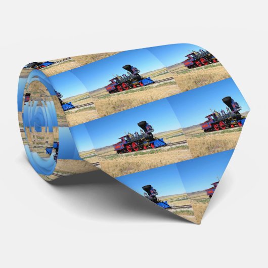 機関車蒸気機関車の写真 ネクタイ (ロール)