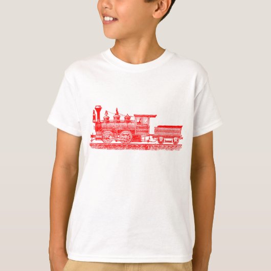 機関車02 – 赤 Tシャツ (正面)