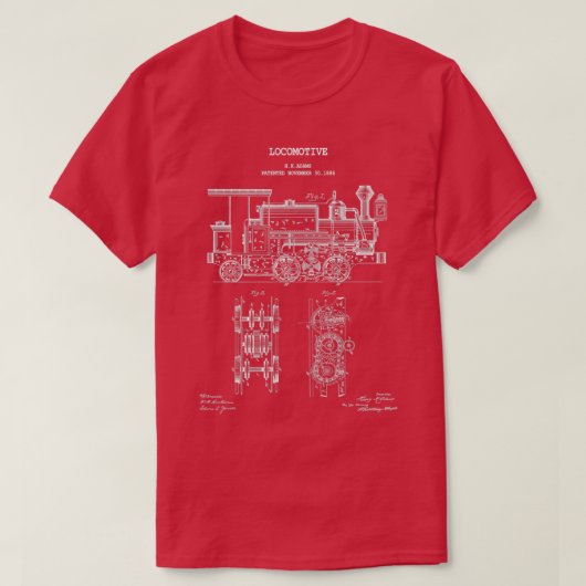 機関車10 Tシャツ (デザイン正面)