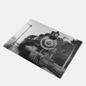 機関車7373のヴィンテージの鉄道列車 ドアマット (アングル)