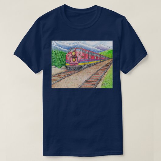 機関車9 Tシャツ (デザイン正面)
