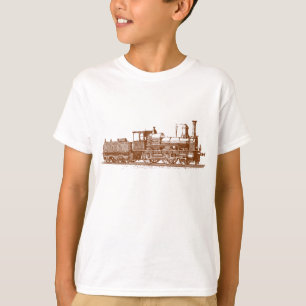 機関車 – くるみ茶色 Tシャツ