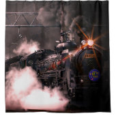 機関車 シャワーカーテン (正面)