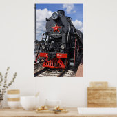 機関車、ソ連の蒸気機関車L-2342 "Swa... ポスター (キッチン)