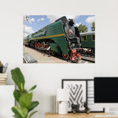 機関車、ソ連の蒸気機関車P36-0001。B... ポスター (ホームオフィス)