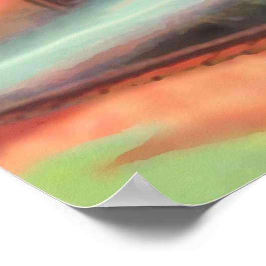 機関車 ポスター (角)