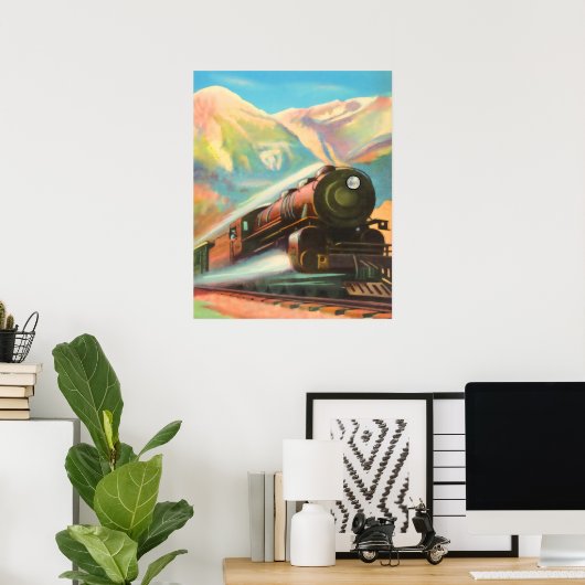 機関車 ポスター (ホームオフィス)
