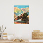 機関車 ポスター (キッチン)