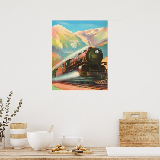 機関車 ポスター (キッチン)