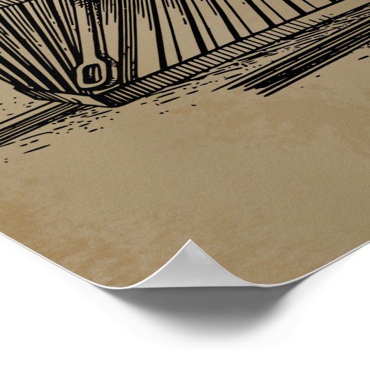 機関車 ポスター (角)