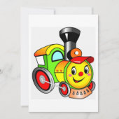 機関車 招待状 (正面)