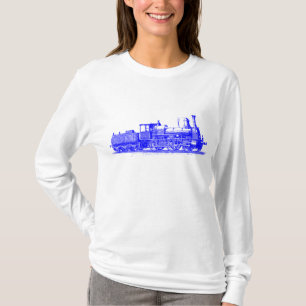 機関車 – 青 Tシャツ