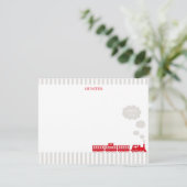 機関車Train Thank You Noteカード文房具 サンキューカード (スタンド正面)