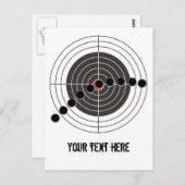 機関銃の銃弾用の穴が射撃、 発砲ターゲット上 ポストカード (正面/裏面)
