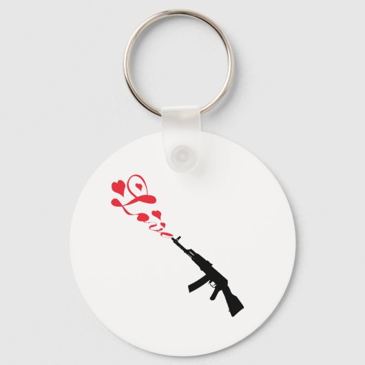 機関銃ラブレッド キーホルダー (正面)