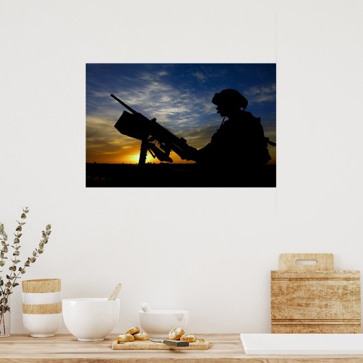 機関銃兵 ポスター (キッチン)