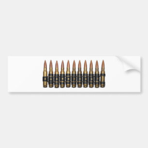 機関銃弾丸 バンパーステッカー