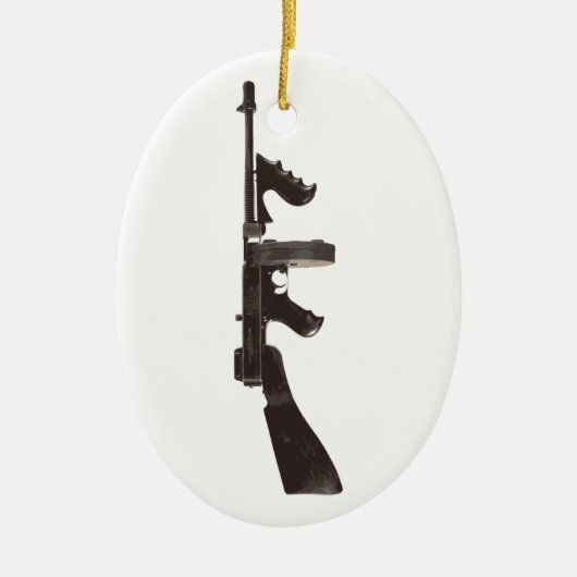 機関銃 セラミックオーナメント (正面)