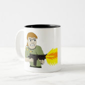 機関銃 ツートーンマグカップ (正面左)