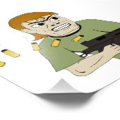 機関銃 フォトプリント            (角)