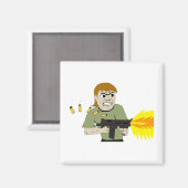 機関銃 マグネット (正面/裏面)