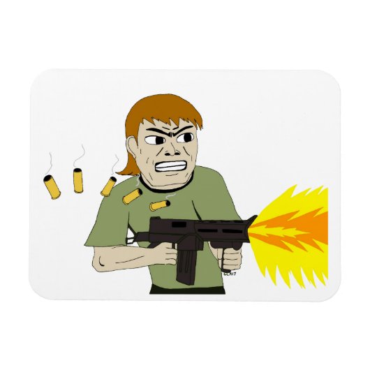 機関銃 マグネット (横)