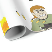 機関銃 ラッピングペーパー (ロールコーナー)