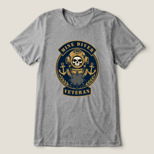 機雷潜水員ベテラン 水中作戦 トライブレンドTシャツ