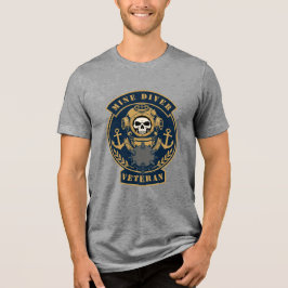 機雷潜水士ベテラン トライブレンドＴシャツ