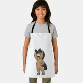櫛で美容師として馬 エプロン (インサイチュ)