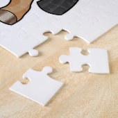 櫛で美容師として馬 ジグソーパズル (側面)