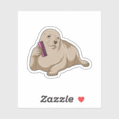 櫛で美容院として封印 シール (シート)