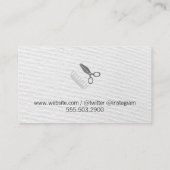 櫛と鞘/美容師 名刺 (裏面)