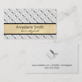 櫛と鞘/美容師 名刺 (正面/裏面)