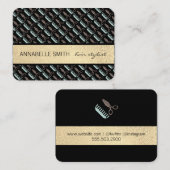 櫛と鞘/美容師 名刺 (正面/裏面)