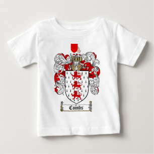 櫛の家紋-櫛の紋章付き外衣 ベビーTシャツ